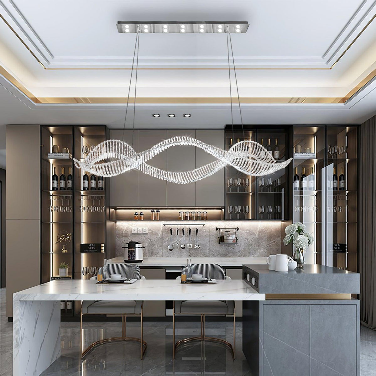 Caelox Postmodern luxe Kristal Kroonluchter