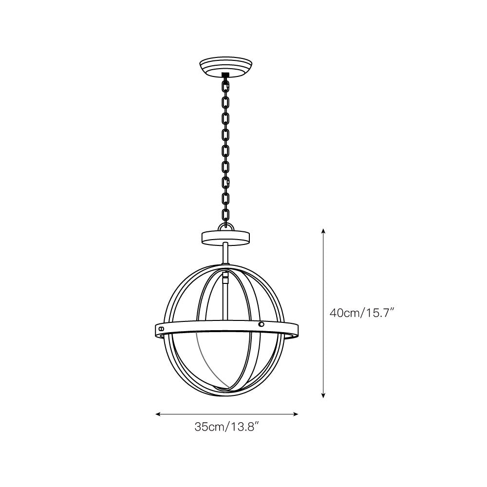 Aevuvyi moderne minimalistische hanglamp van metaal en stof