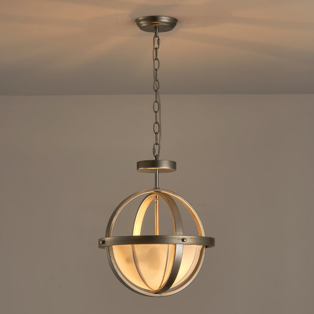 Aevuvyi moderne minimalistische hanglamp van metaal en stof