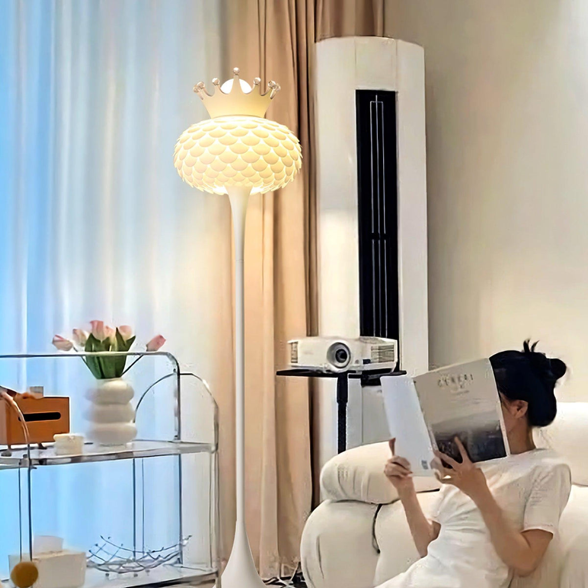 Regal moderne vloerlamp van PVC