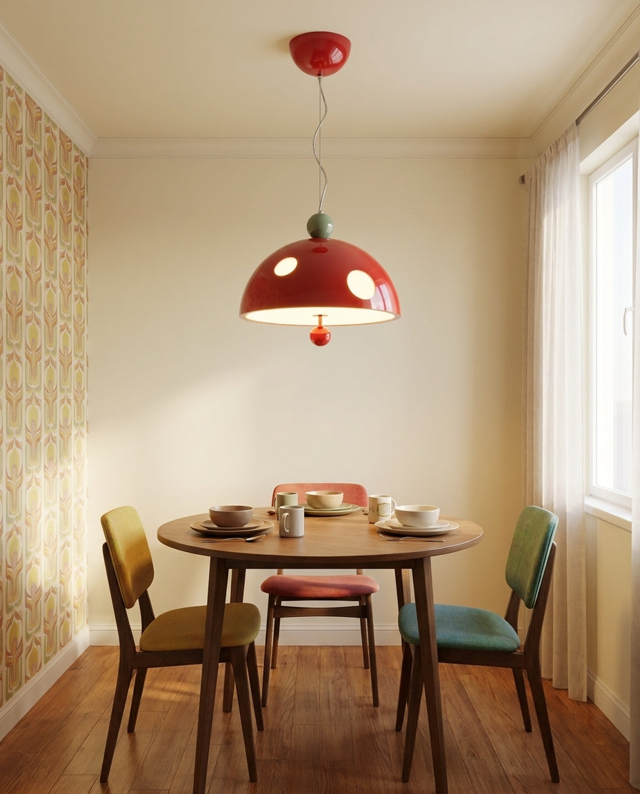 Toadstool hanglamp crème