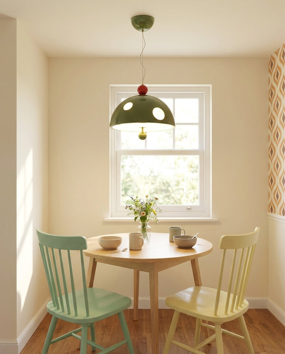 Toadstool hanglamp crème