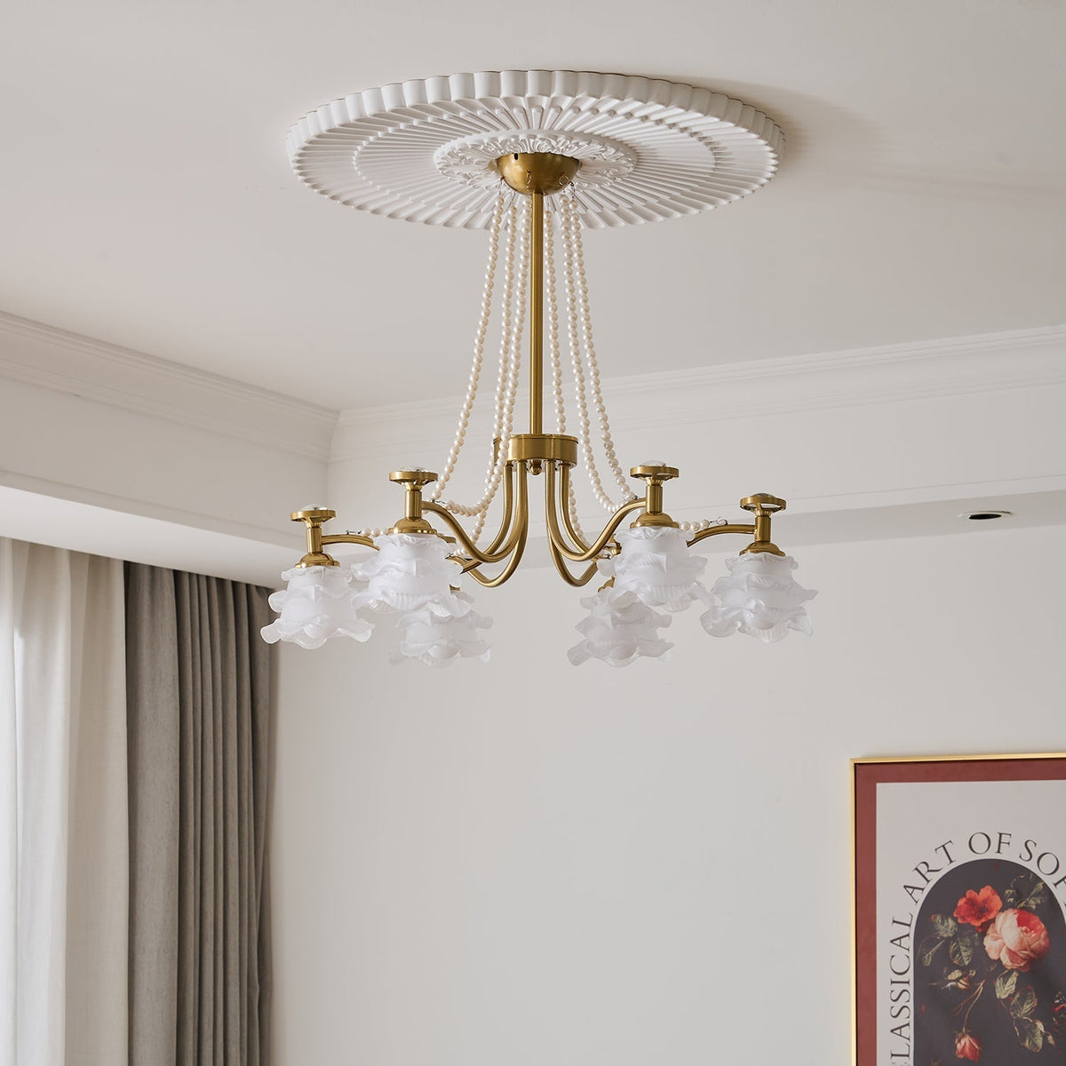 Cotalisra Premium elegantie Rose glas kroonluchter