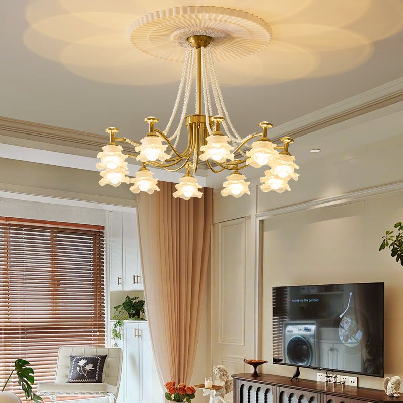 Cotalisra Premium elegantie Rose glas kroonluchter