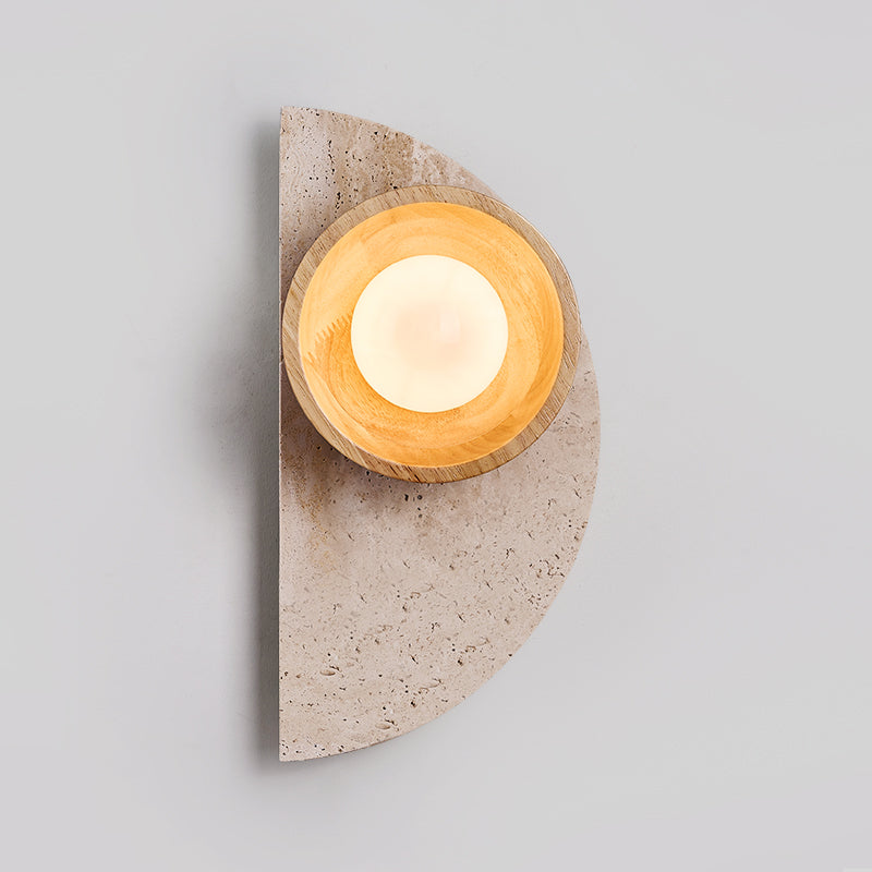 Dvaluvyi wandlamp travertin Individual Creativity