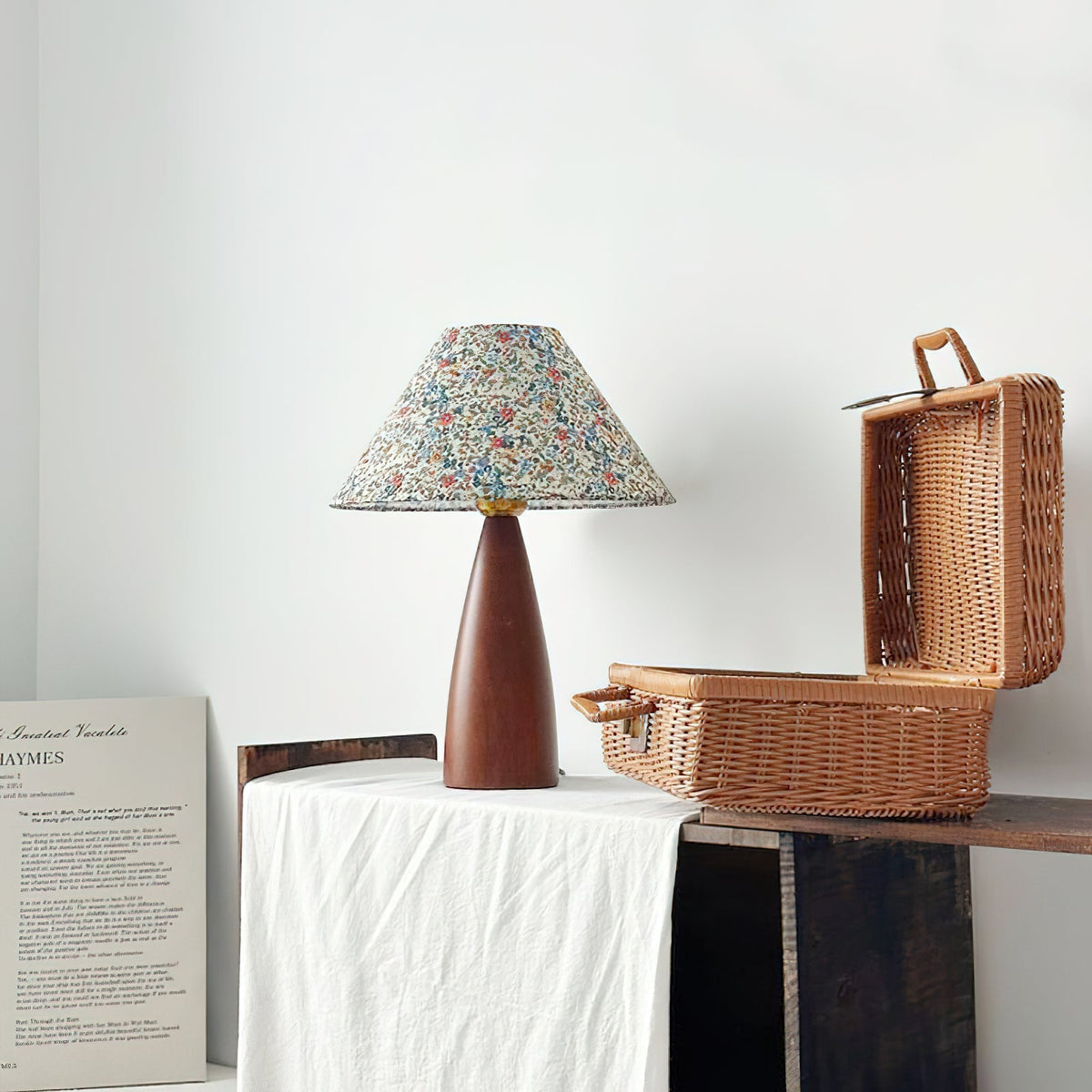 Ber Vintage Houten tafellamp