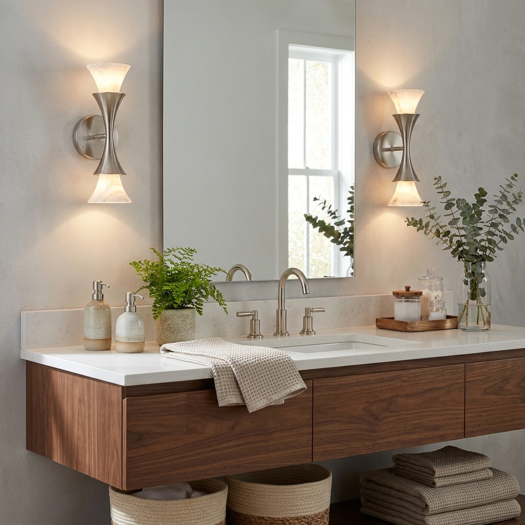 Oakenwick albast wandlamp