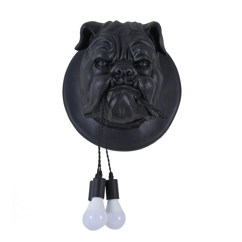 Umeri wandlamp Bulldog Sculpture Whimsical