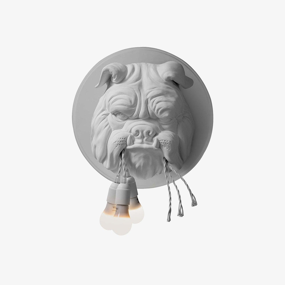 Umeri wandlamp Bulldog Sculpture Whimsical