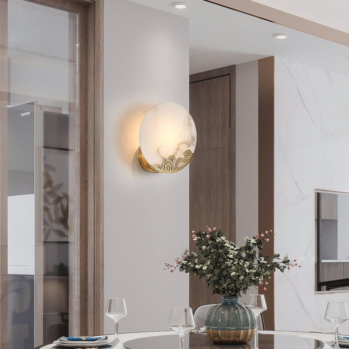 Eterna albasten wandlamp