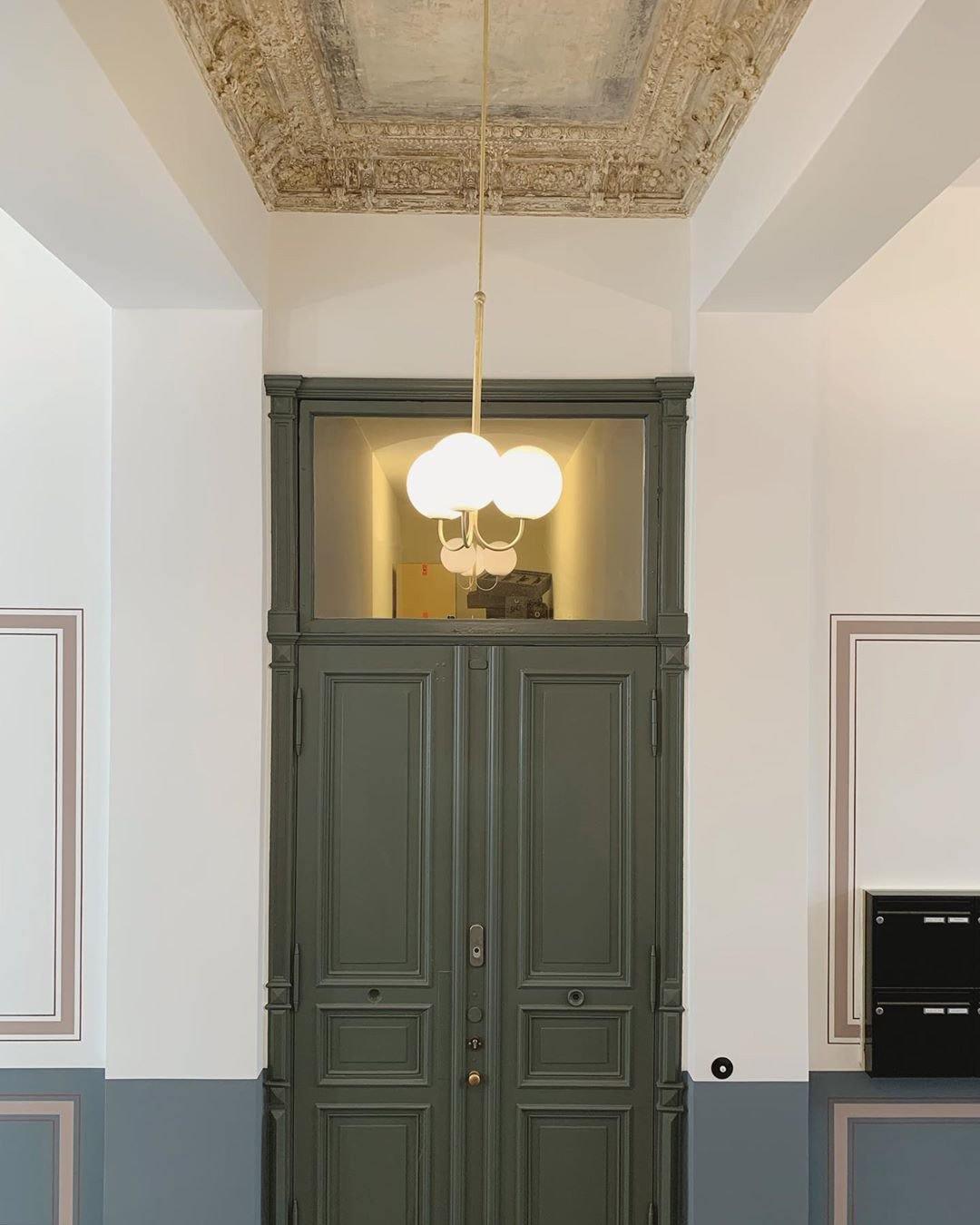 Brin elegante hanglamp van metaal en glas