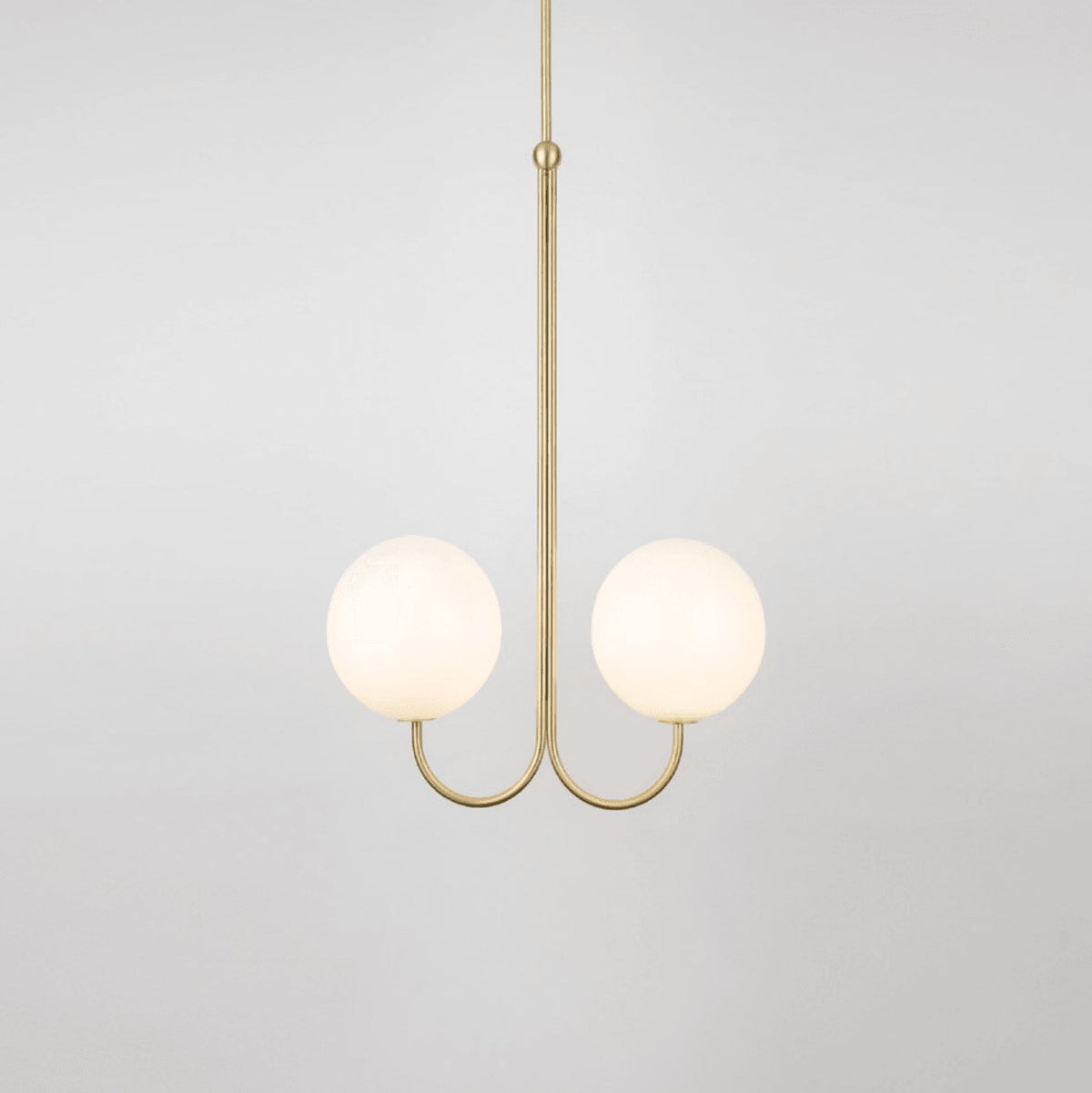 Brin elegante hanglamp van metaal en glas