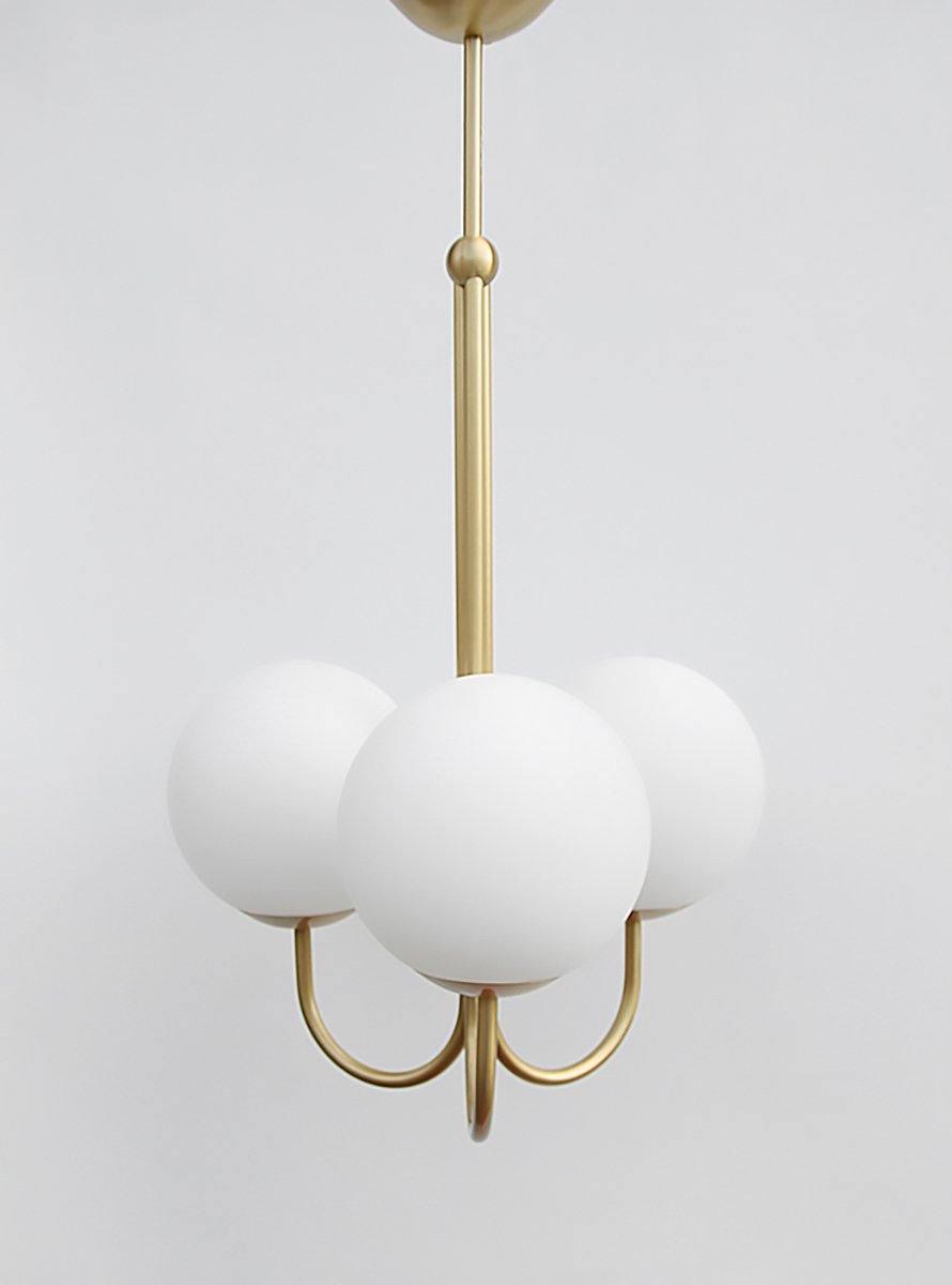 Brin elegante hanglamp van metaal en glas