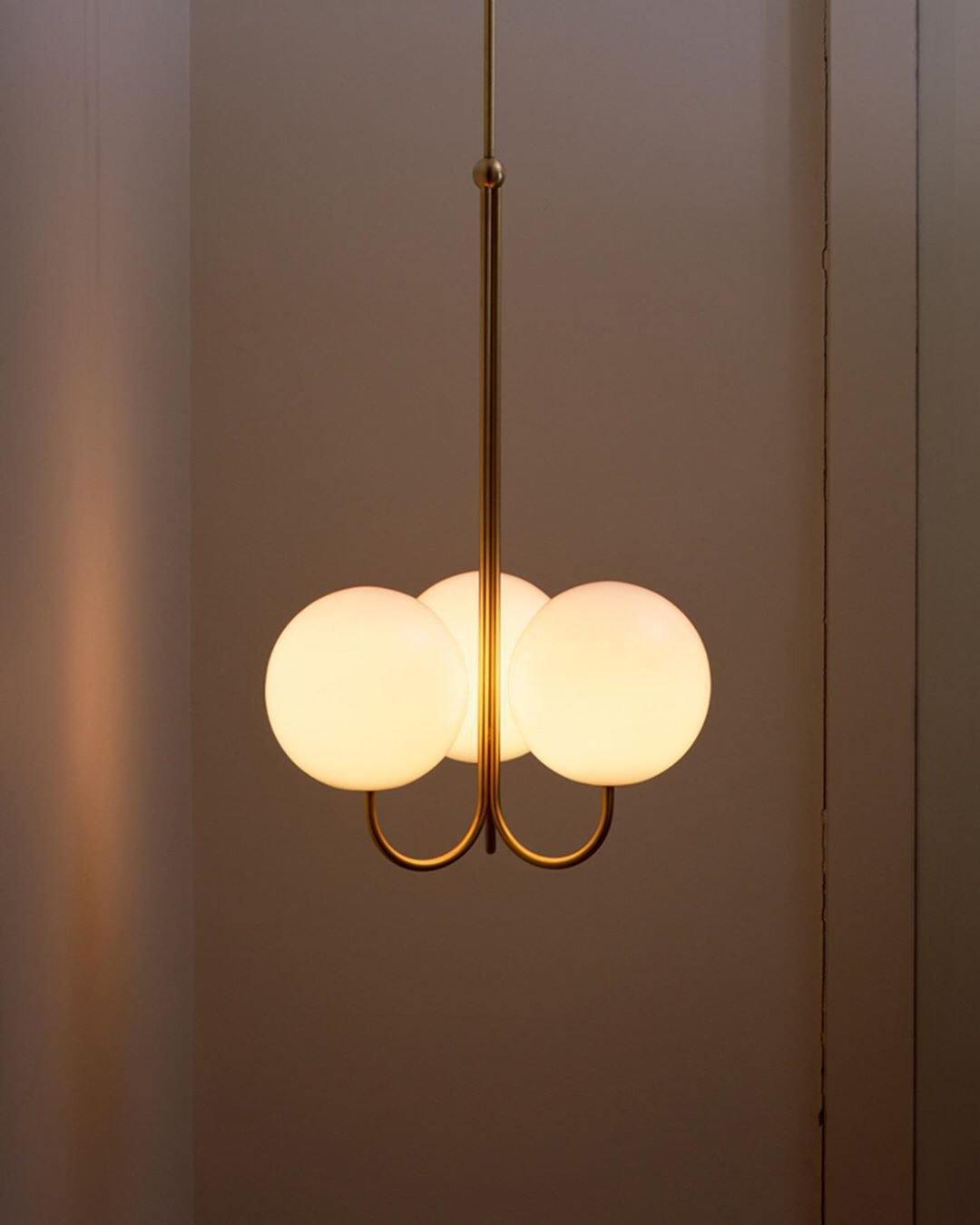 Brin elegante hanglamp van metaal en glas