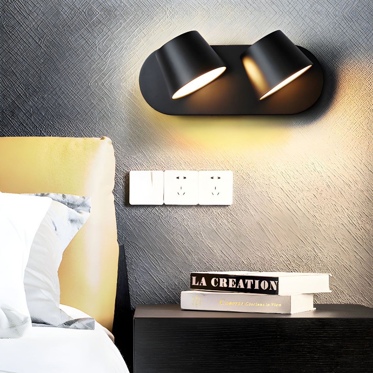 Nathania Hoekvormig Verstelbaar Leeslamp Wandlamp