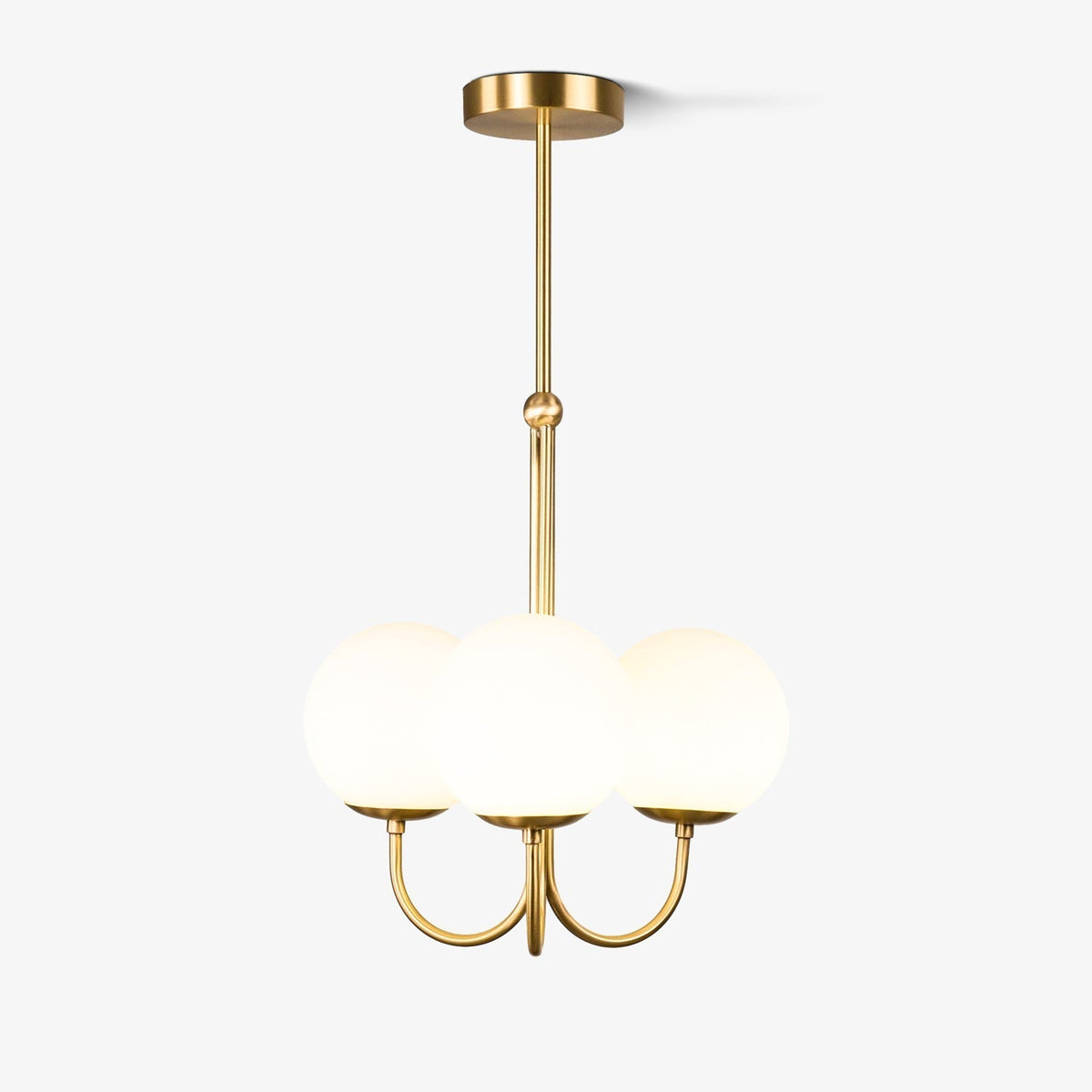 Brin elegante hanglamp van metaal en glas