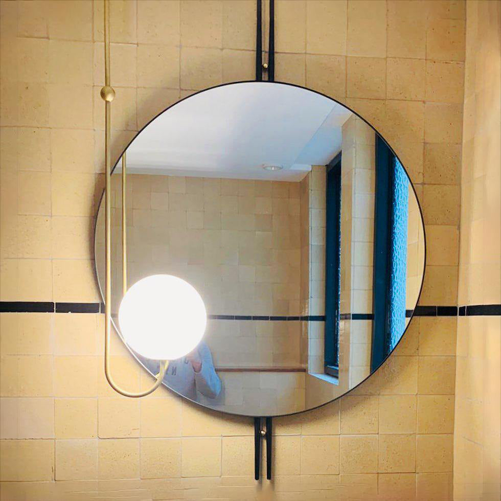 Brin elegante hanglamp van metaal en glas