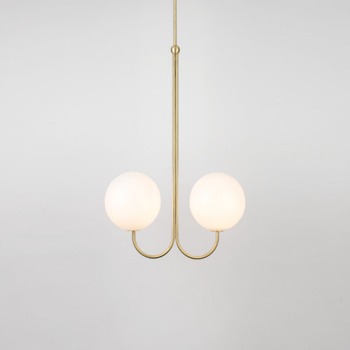 Brin elegante hanglamp van metaal en glas