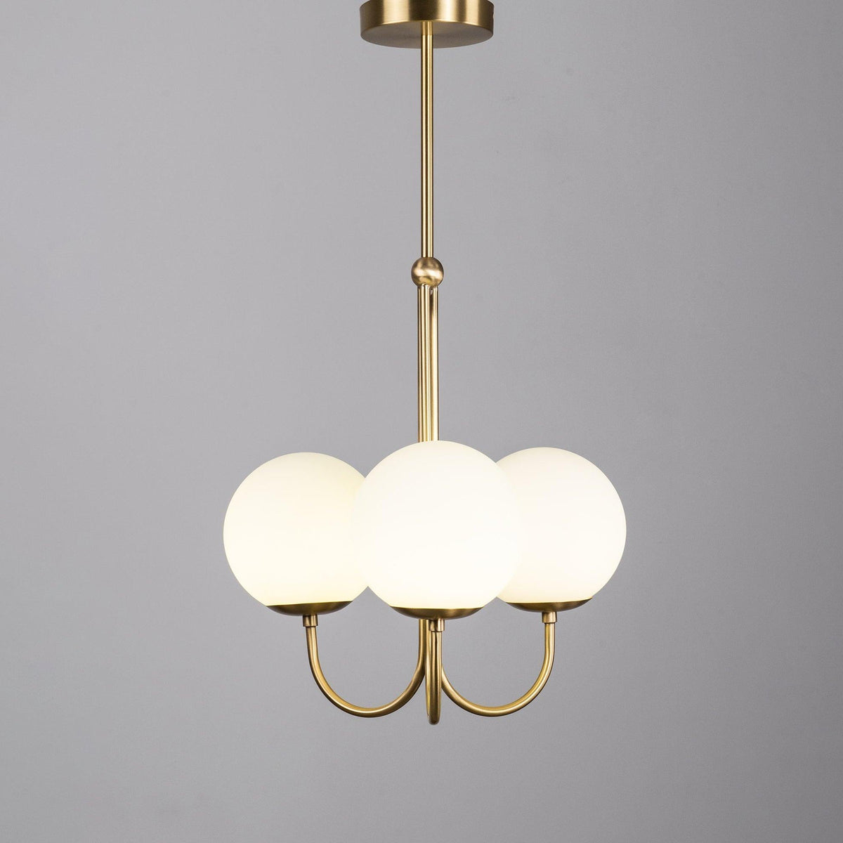 Brin elegante hanglamp van metaal en glas