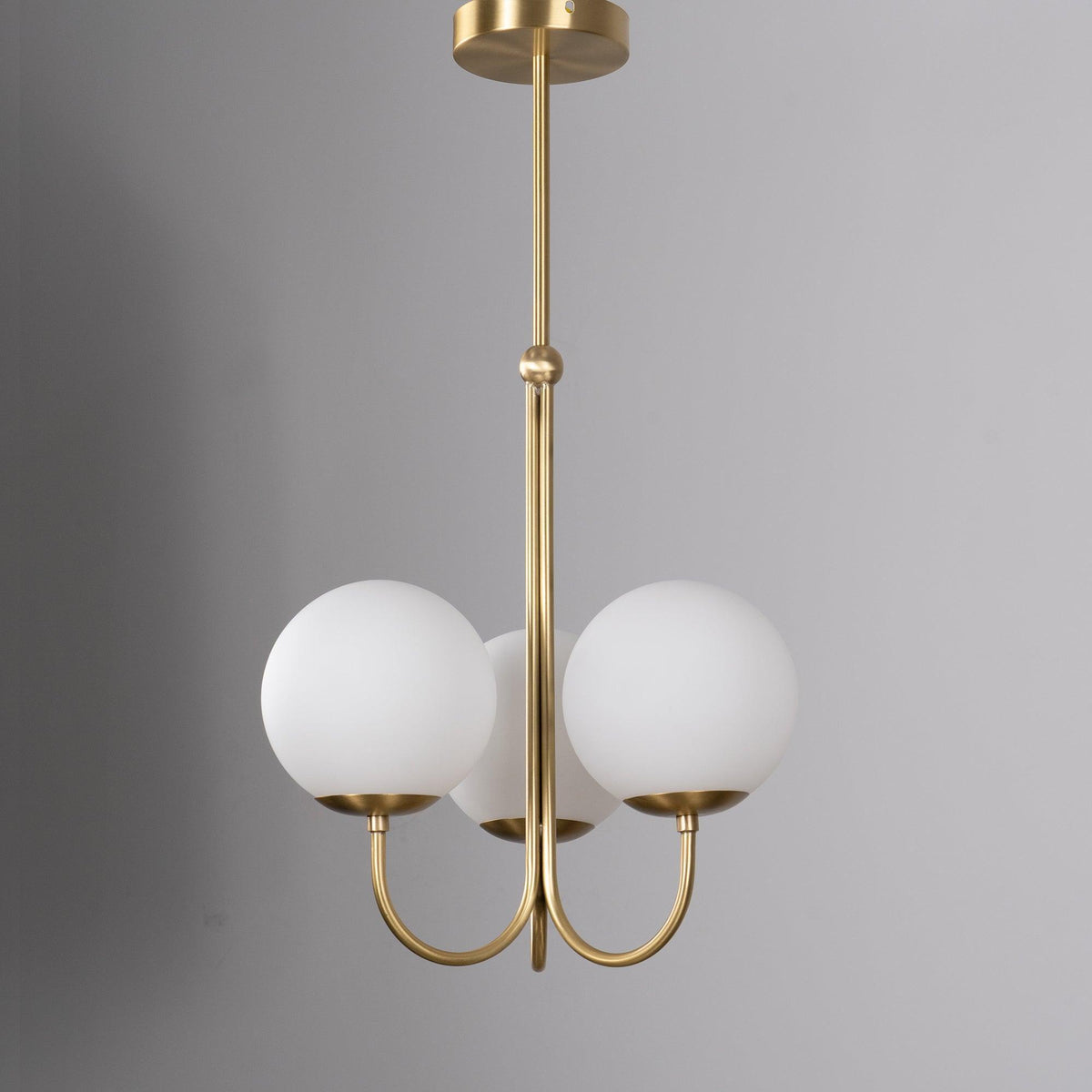 Brin elegante hanglamp van metaal en glas