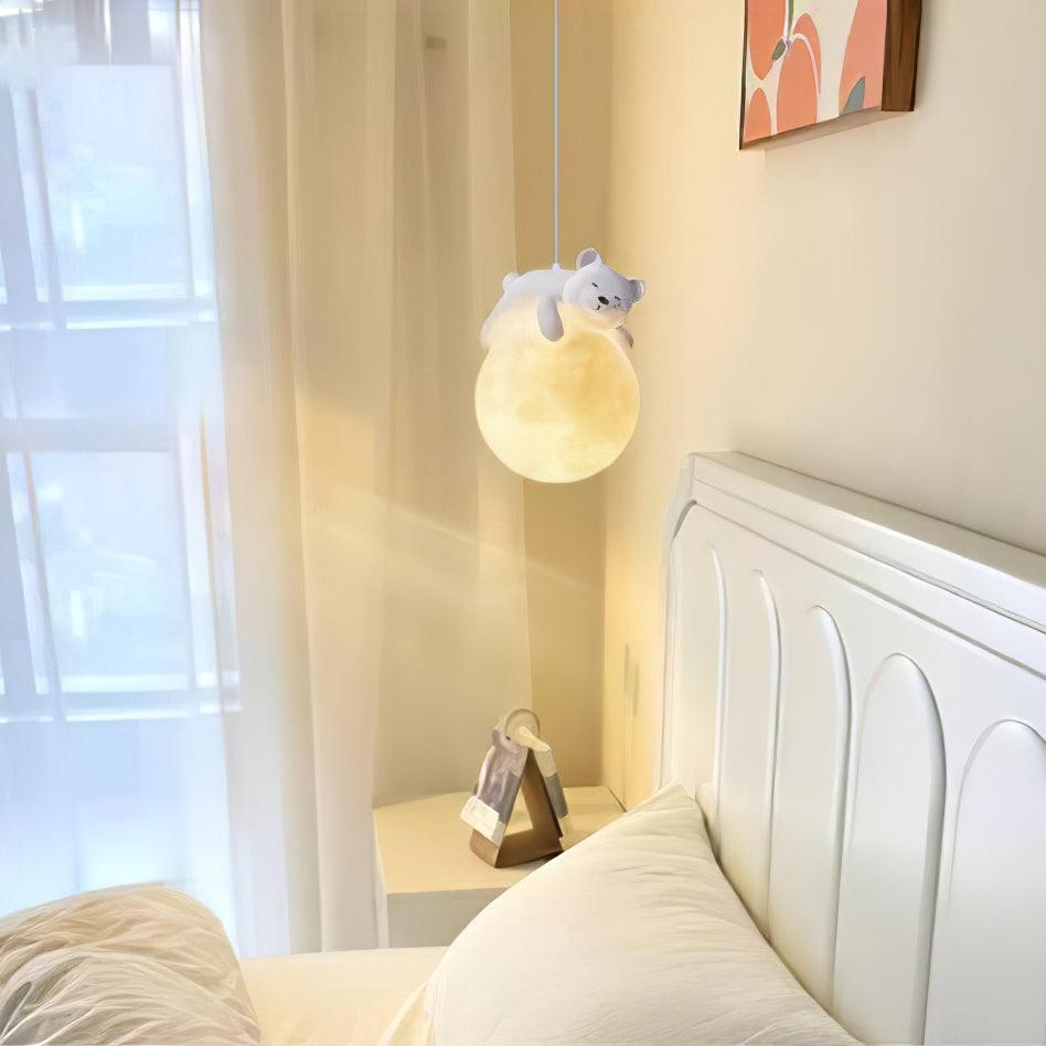 Velisise hanglamp Beer Maan voor kinderkamer