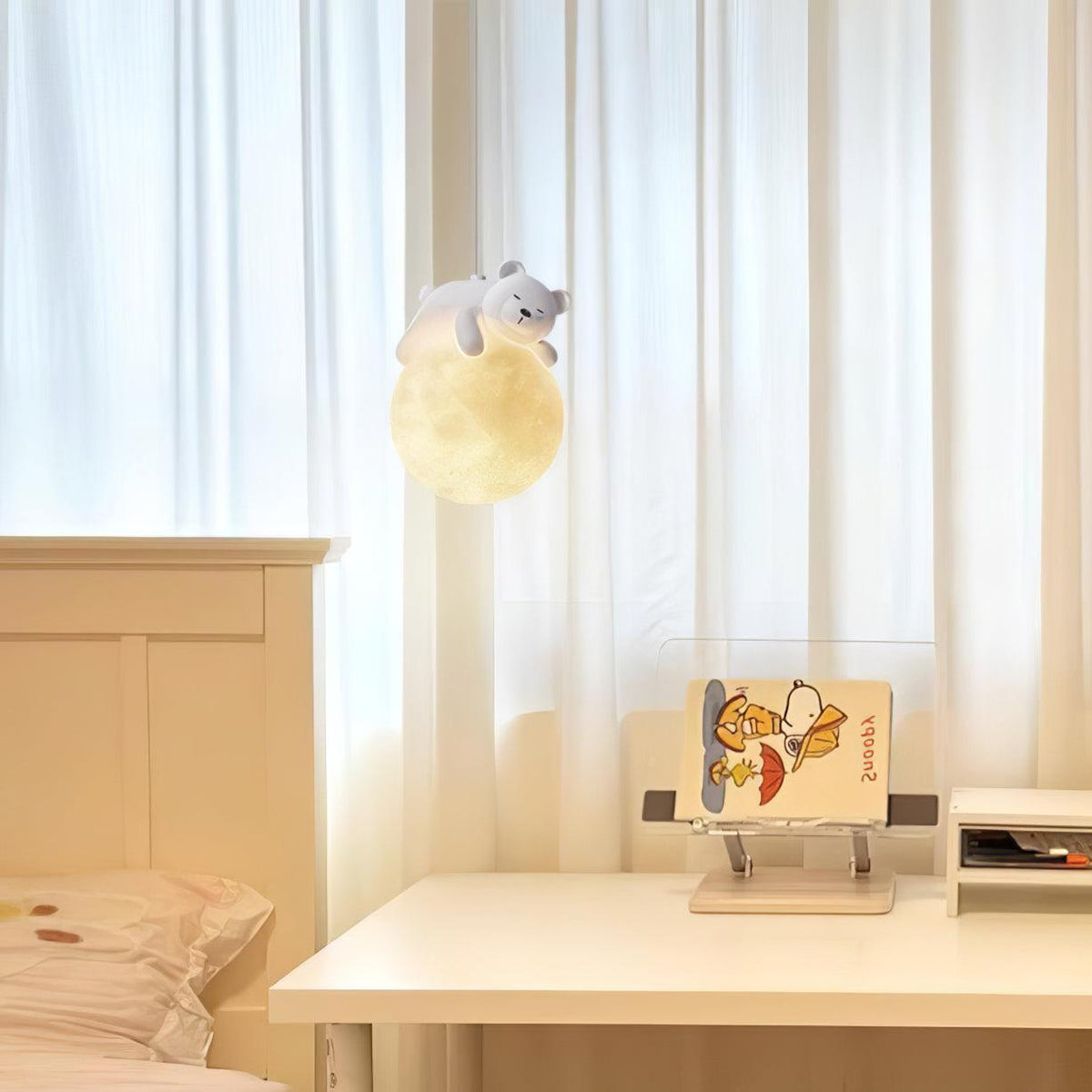 Velisise hanglamp Beer Maan voor kinderkamer