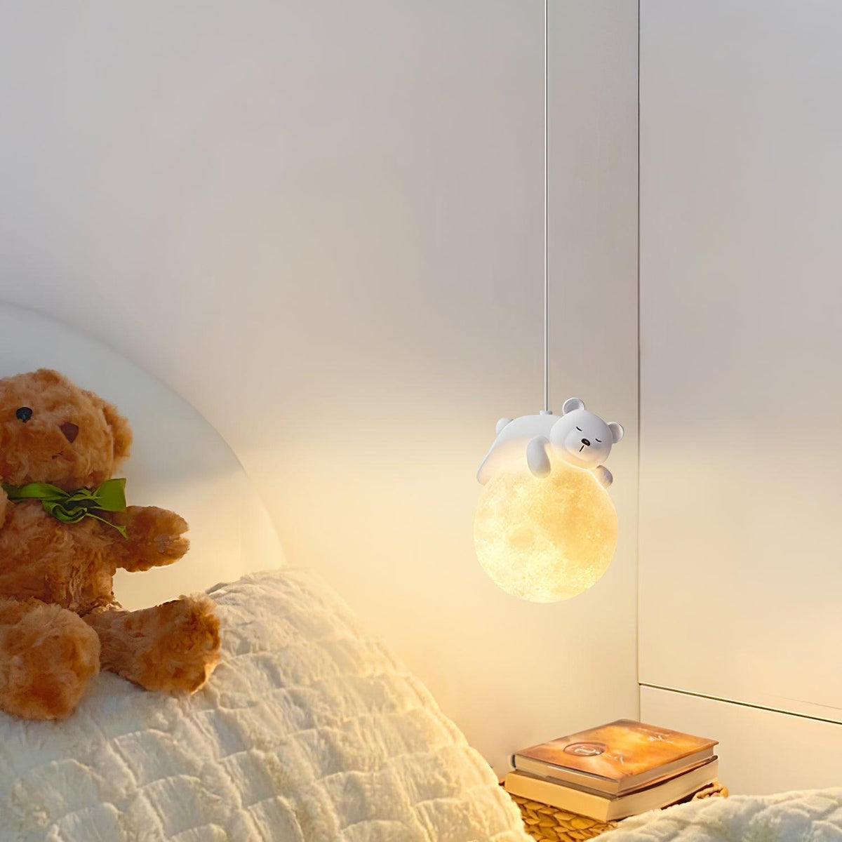Velisise hanglamp Beer Maan voor kinderkamer