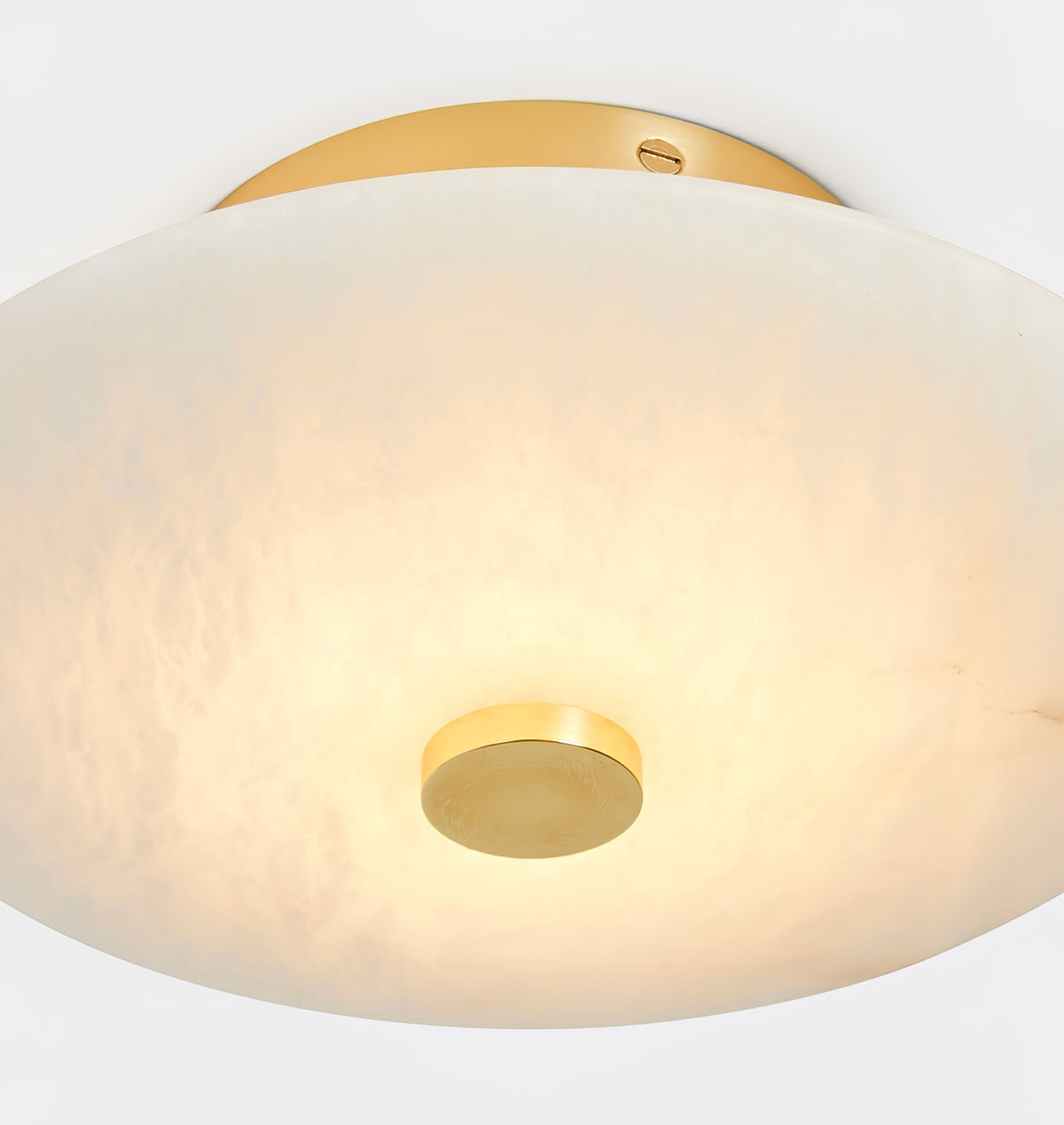 Ines Eterna Moderne witte wandlamp van albast