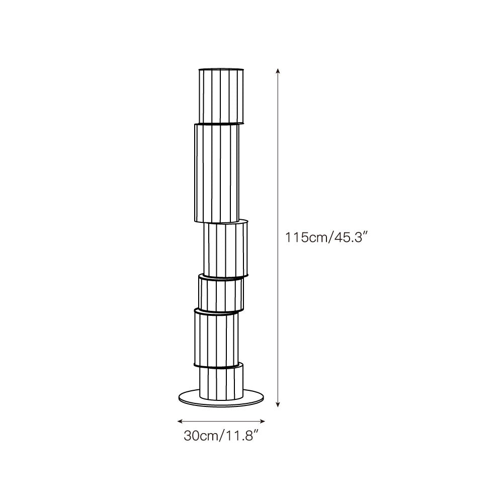 Durell albasten vloerlamp