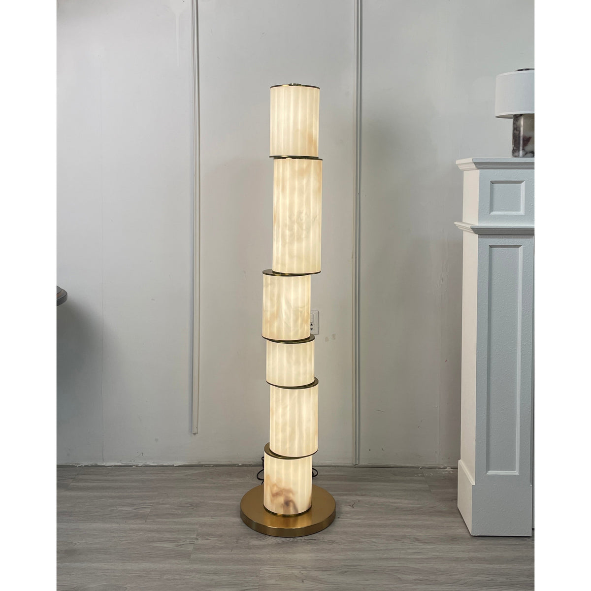 Durell albasten vloerlamp
