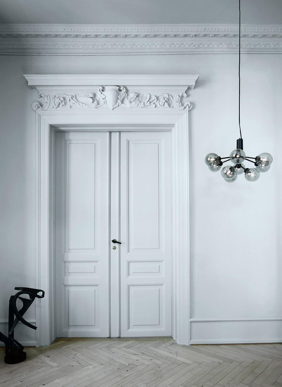 Eirelelle Hanglamp Glas cluster van glazen bollen Messing