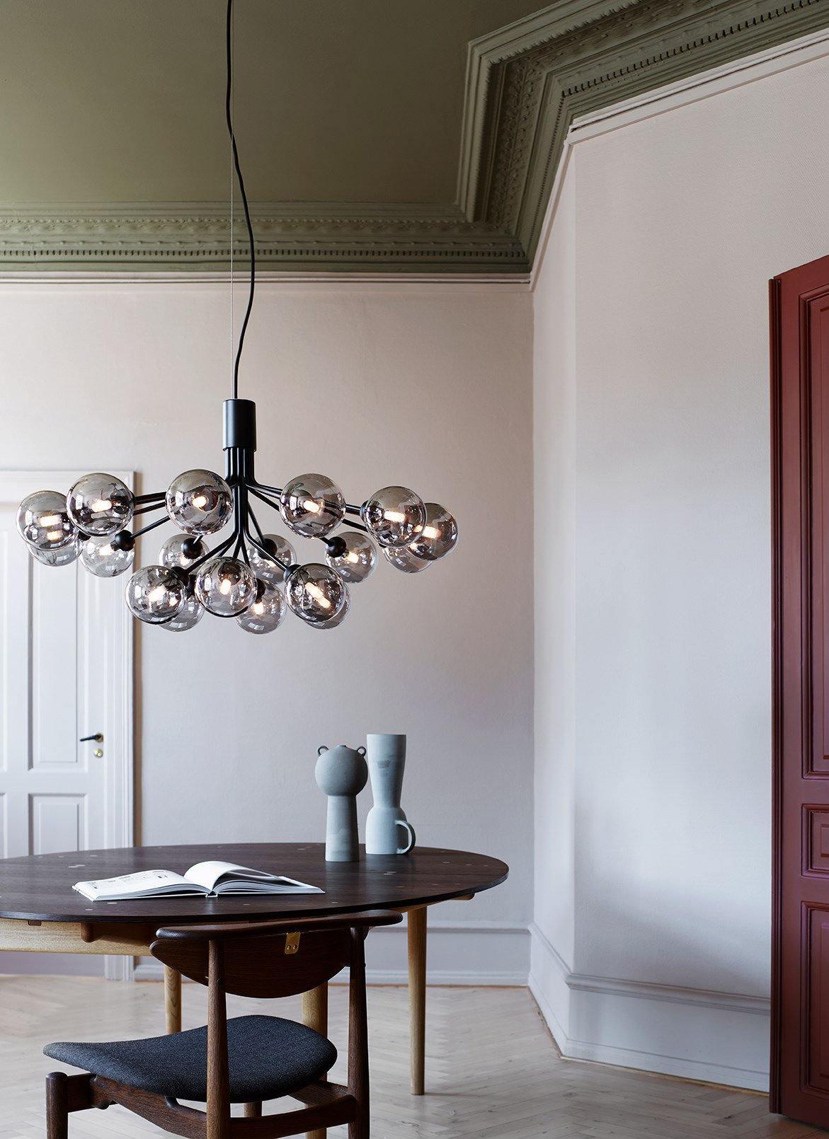 Eirelelle Hanglamp Glas cluster van glazen bollen Messing