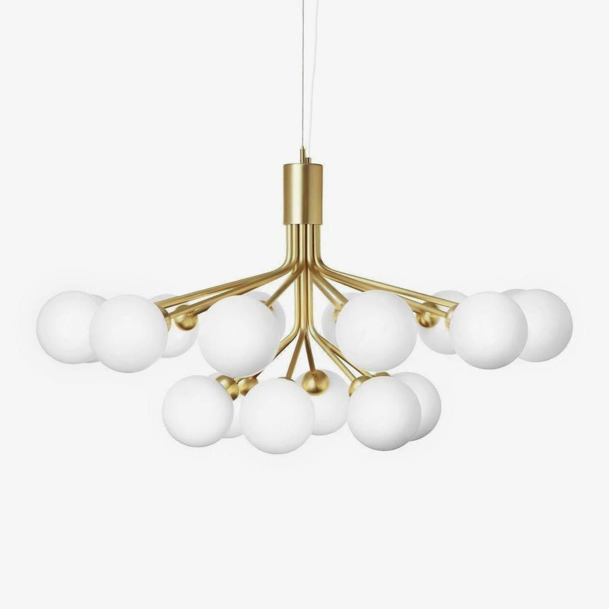 Eirelelle Hanglamp Glas cluster van glazen bollen Messing