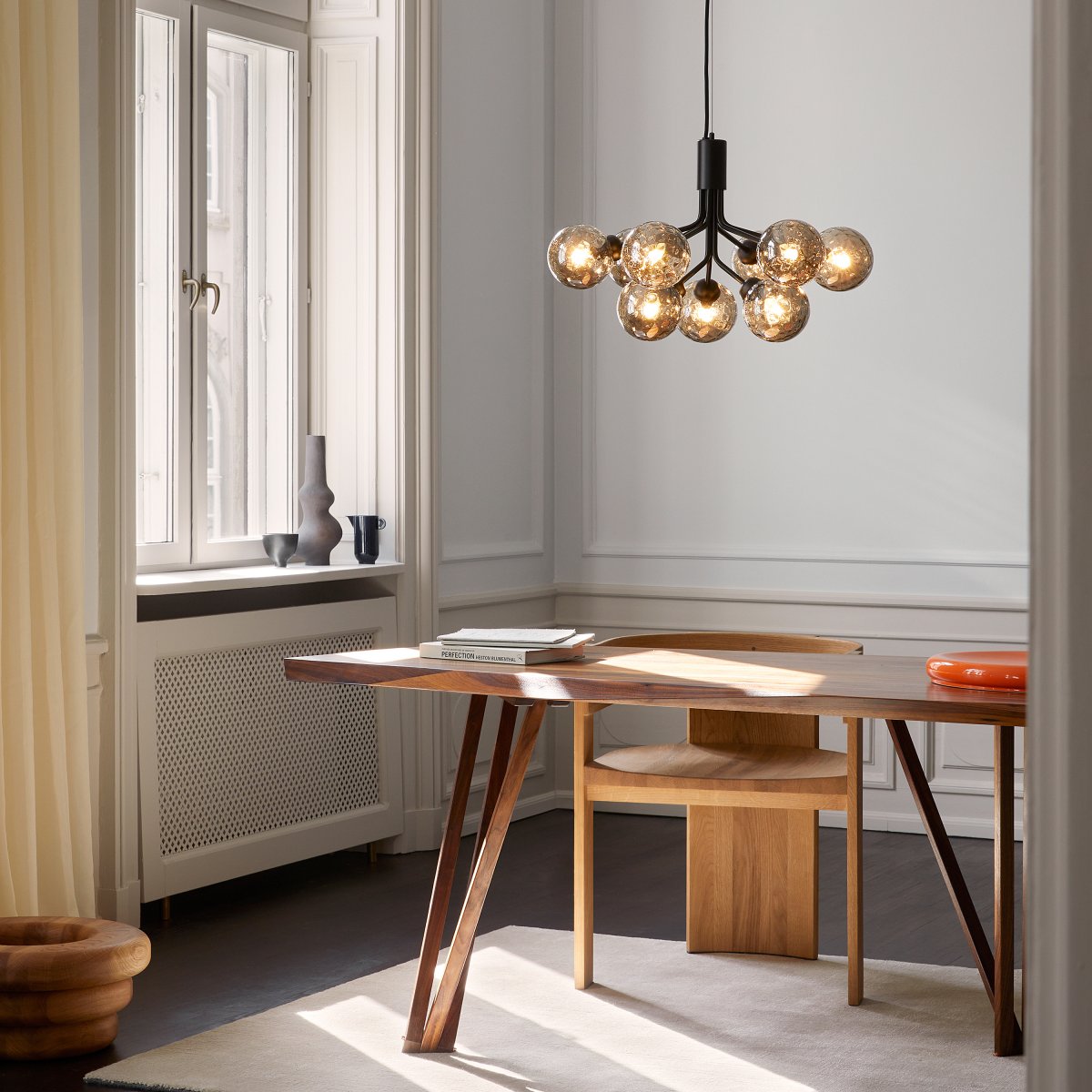 Eirelelle Hanglamp Glas cluster van glazen bollen Messing