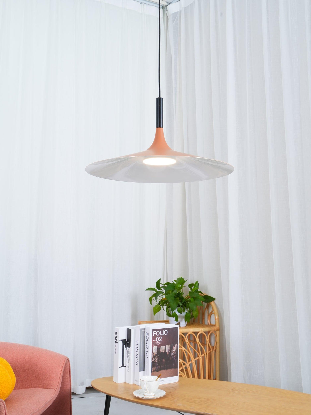 Ardinena hanglamp aluminium platte schijf