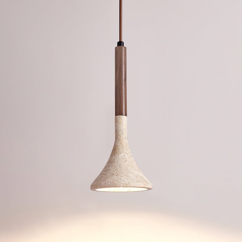 Taviaya minimalistische hanglamp van travertin