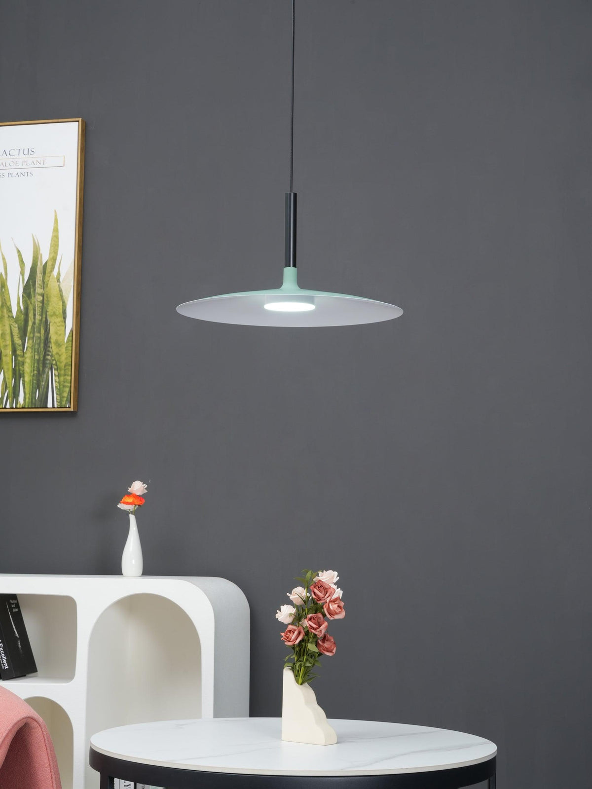 Ardinena hanglamp aluminium platte schijf