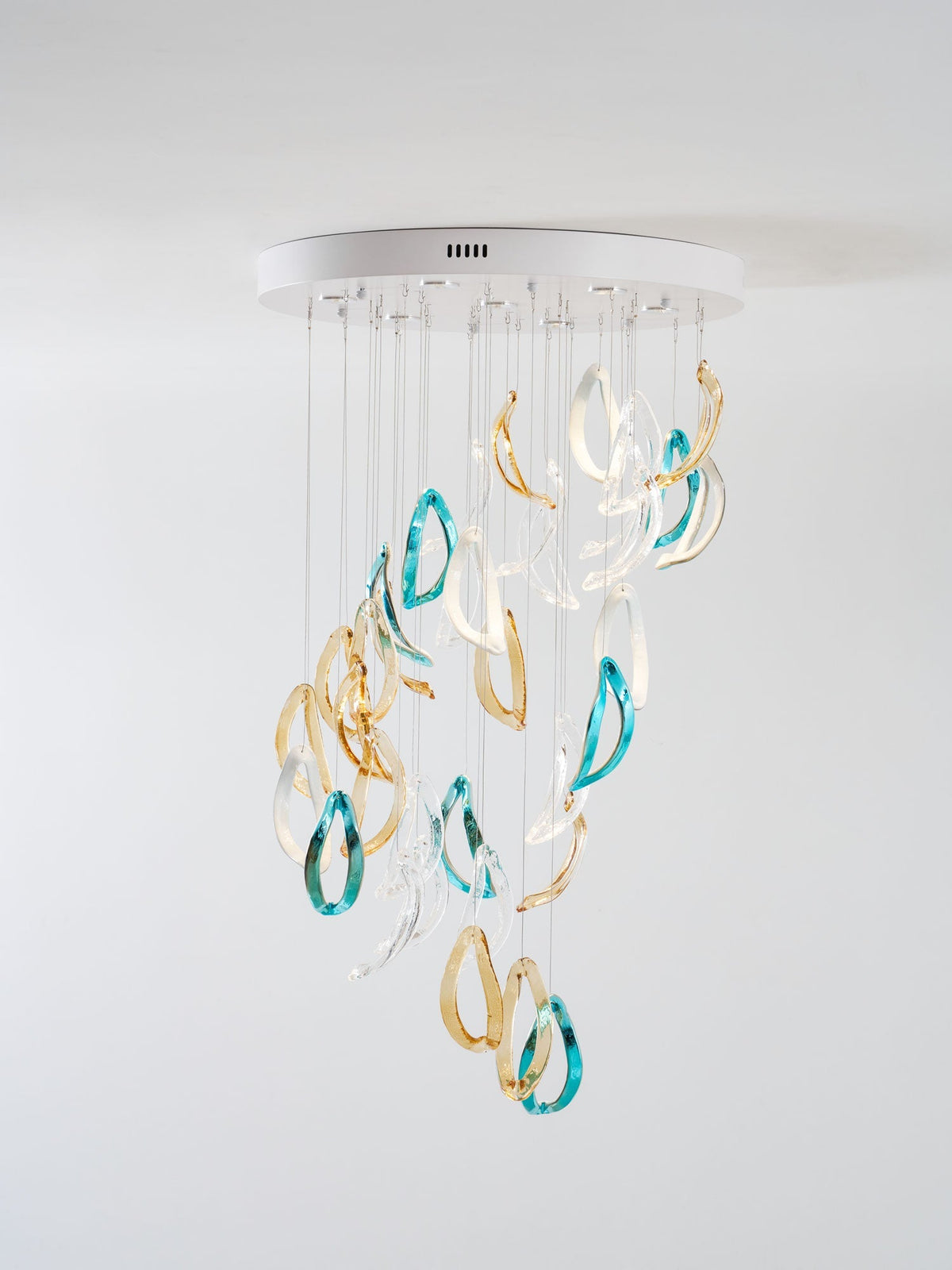 AquaFlux Grand Cascade Ripple glas Art Customize Kroonluchter