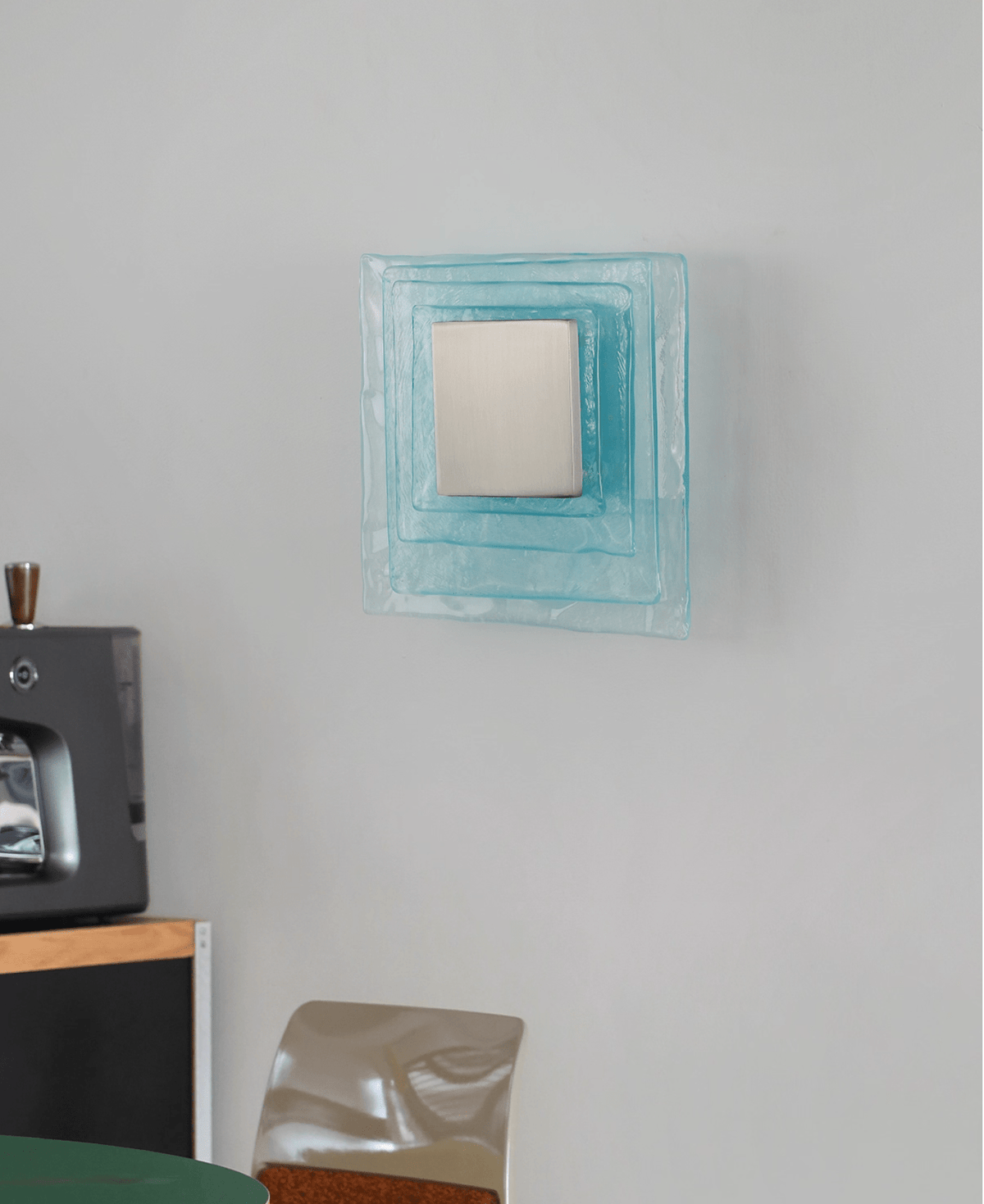 Cleo glas Watercube Cascade wandlamp