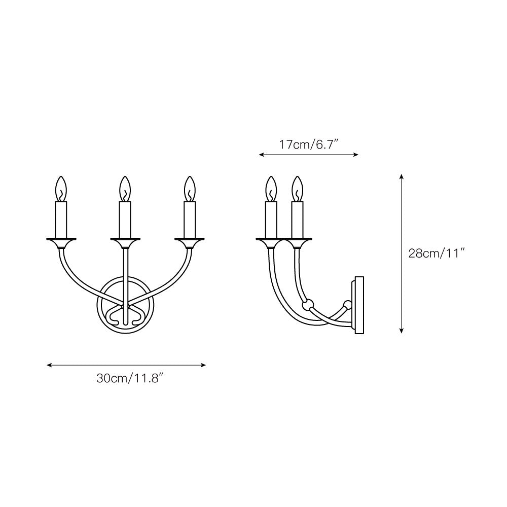 Qvistuvys moderne minimalistische wandlamp van metaal