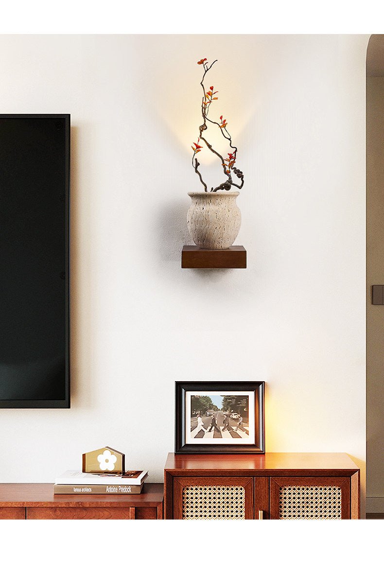 Teriinine sculpturale wandlamp