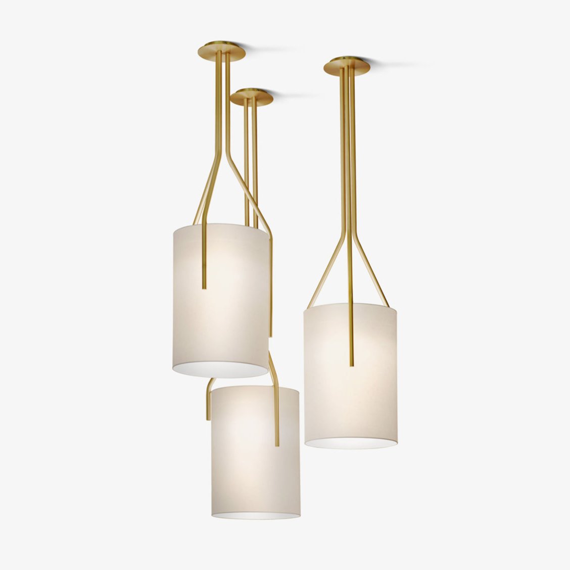 Cex Arborescence Kroonluchter LED 3-Lights messing Modern
