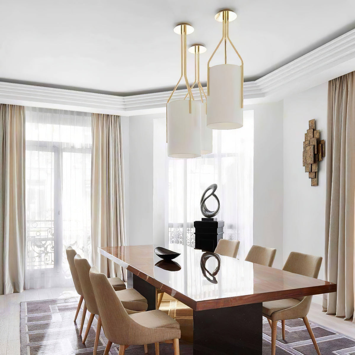 Cex Arborescence Kroonluchter LED 3-Lights messing Modern