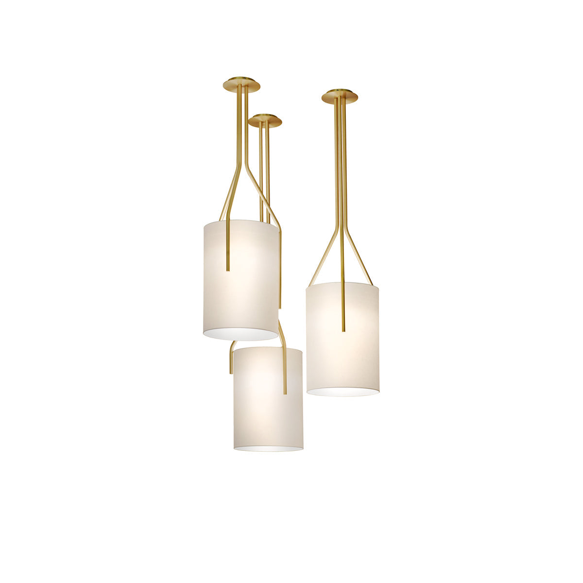 Cex Arborescence Kroonluchter LED 3-Lights messing Modern