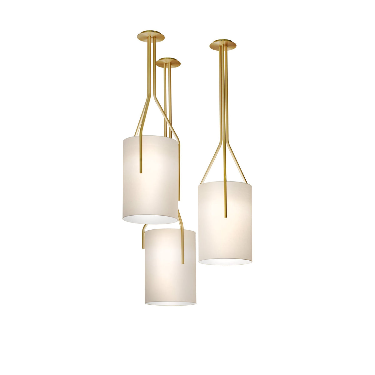 Cex Arborescence Kroonluchter LED 3-Lights messing Modern