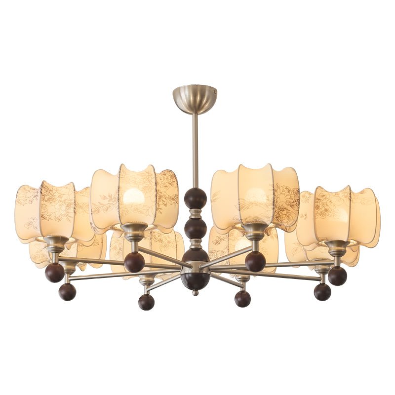 Ephaos elegantie Vintage Bloemmotief Hout Kroonluchter