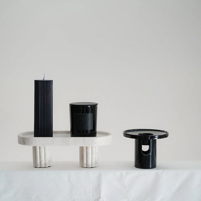 Calven Pillar Marmeren Kaarsenhouder