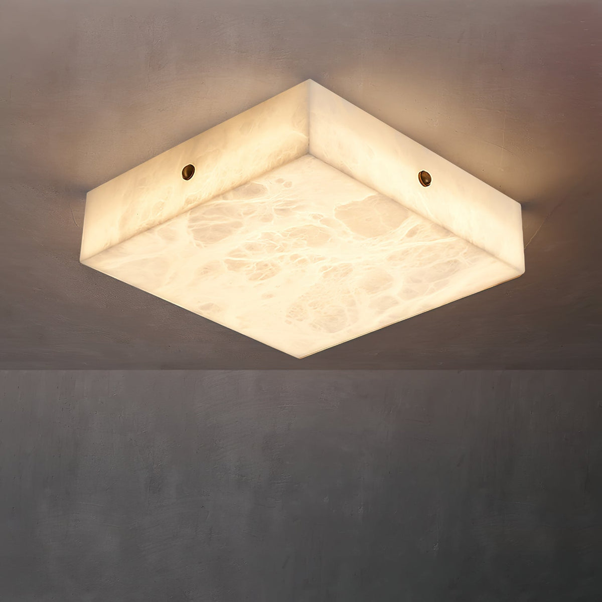 Rauduvys moderne minimalistische plafondlamp van albast