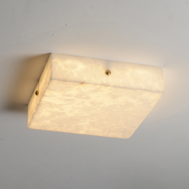 Rauduvys moderne minimalistische plafondlamp van albast