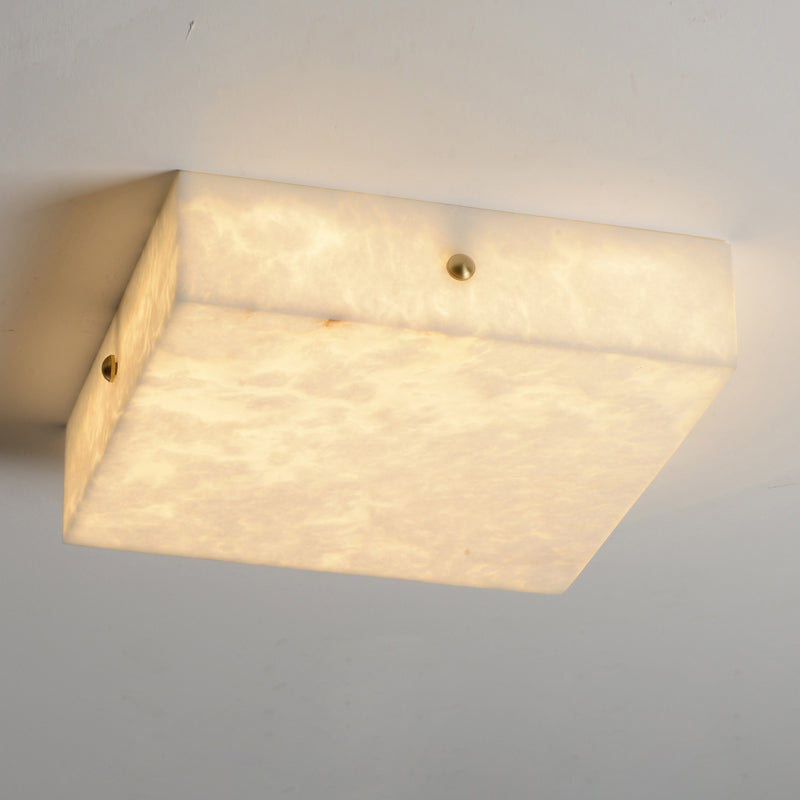 Rauduvys moderne minimalistische plafondlamp van albast